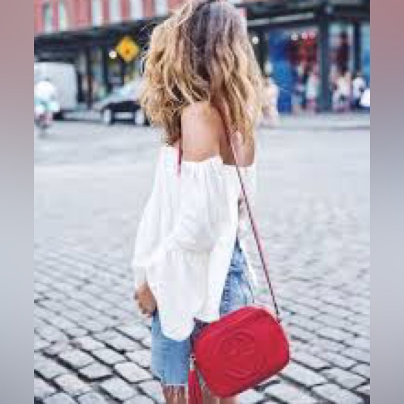 GUCCI Soho Disco Red Leather Crossbody Purse (308364 002123) - Picture 15 of 16